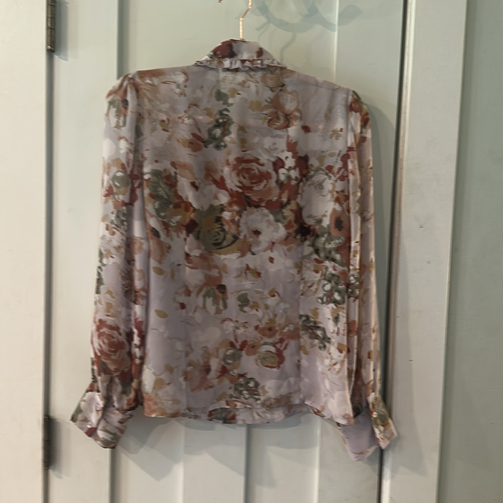 Violet & Claire Floral Ruffle Blouse - Multicolor - Picture 4 of 5